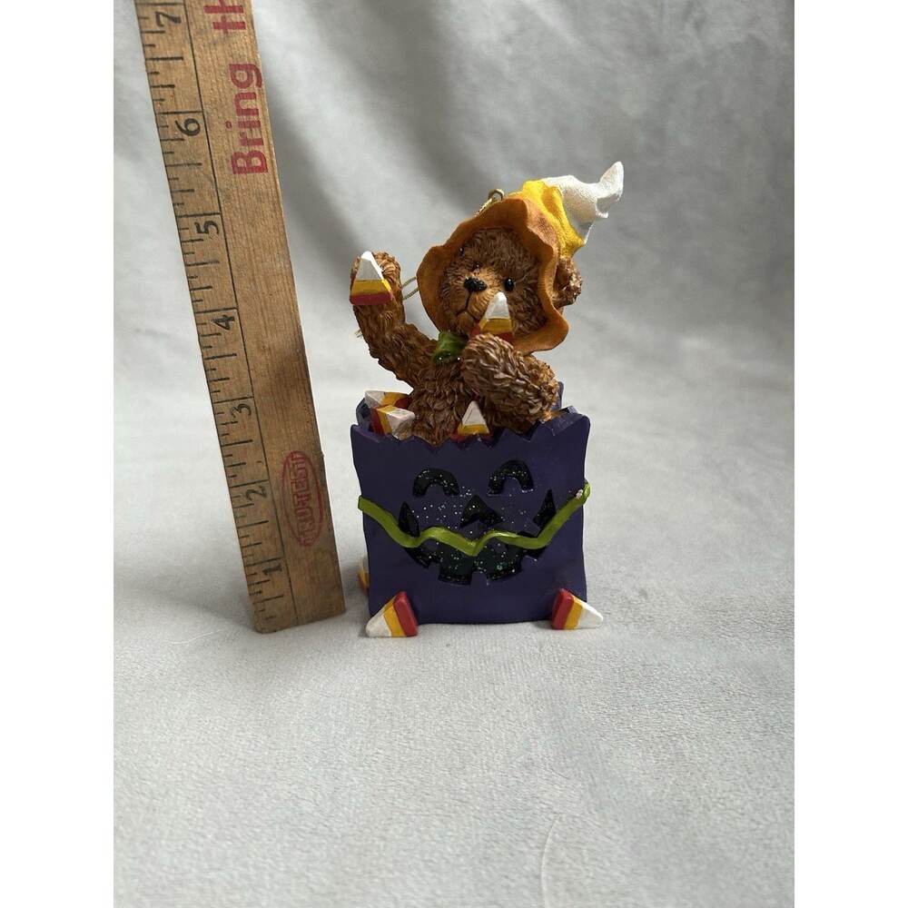 Dan Dee‎ Halloween Bear Figurine Tree Ornament Resin Candy Corn 6 In Decor